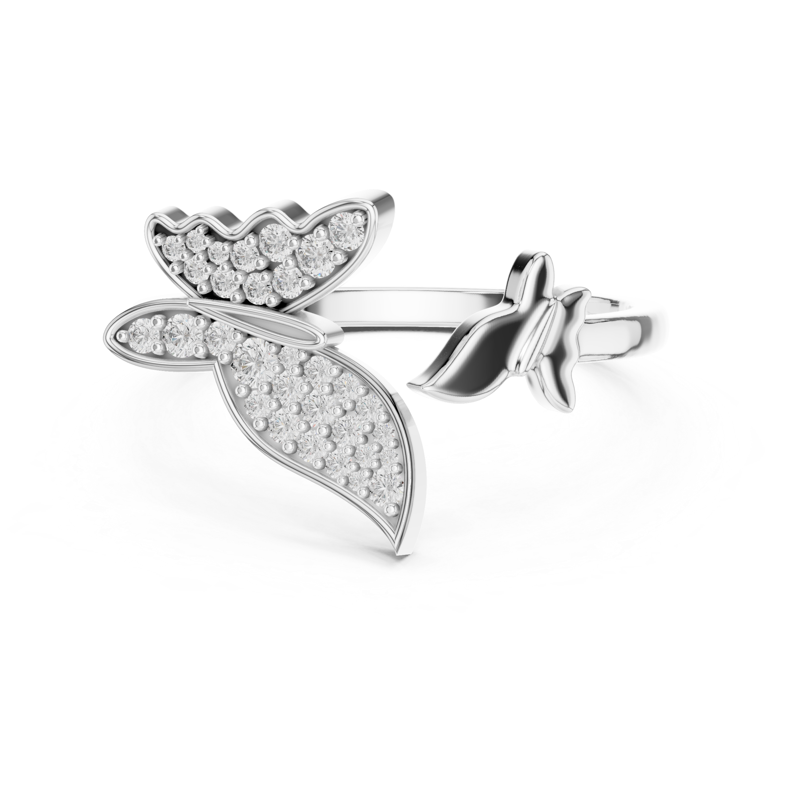 Beguiling Lab grown diamond Rings band
