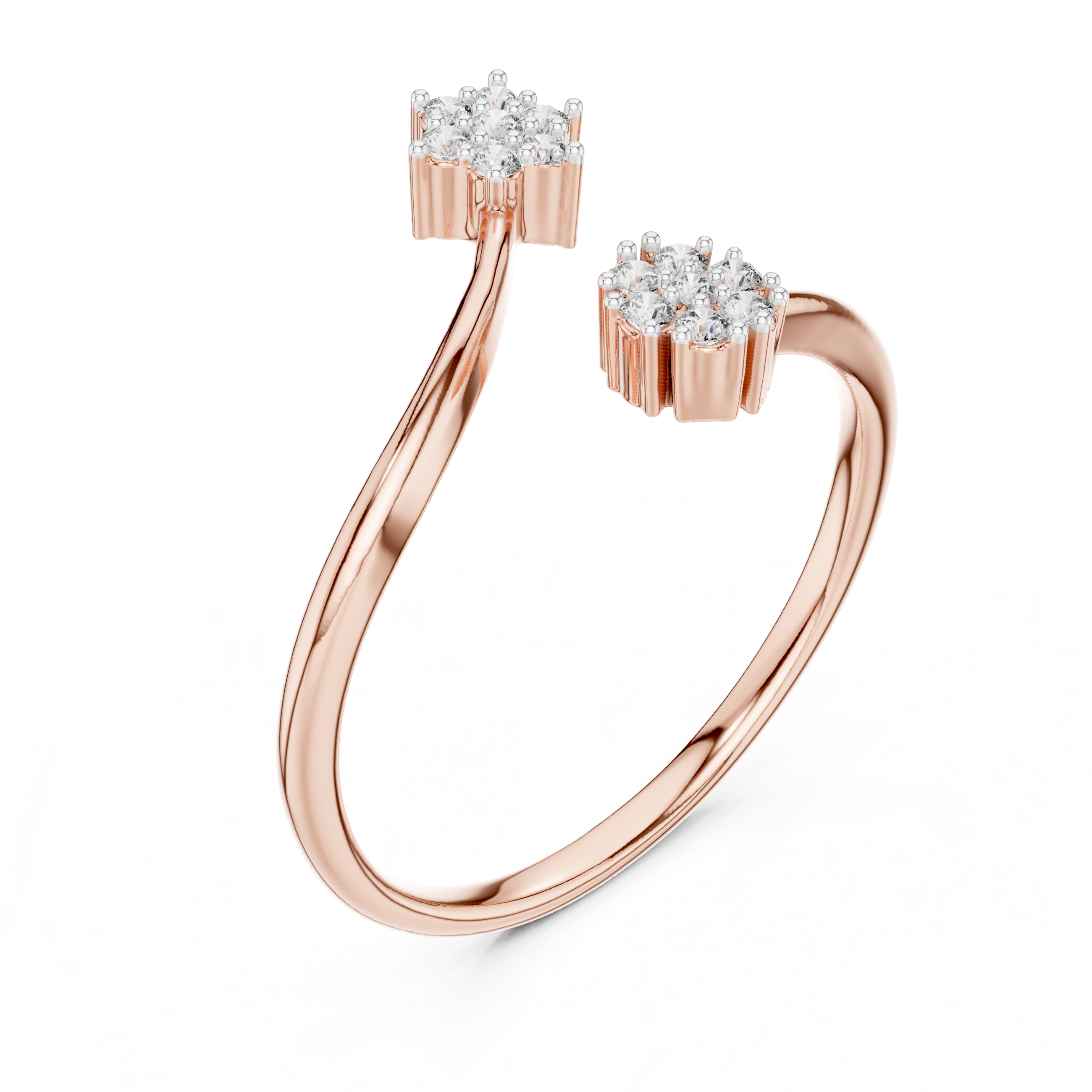Incandescent Lab grown diamond Rings band