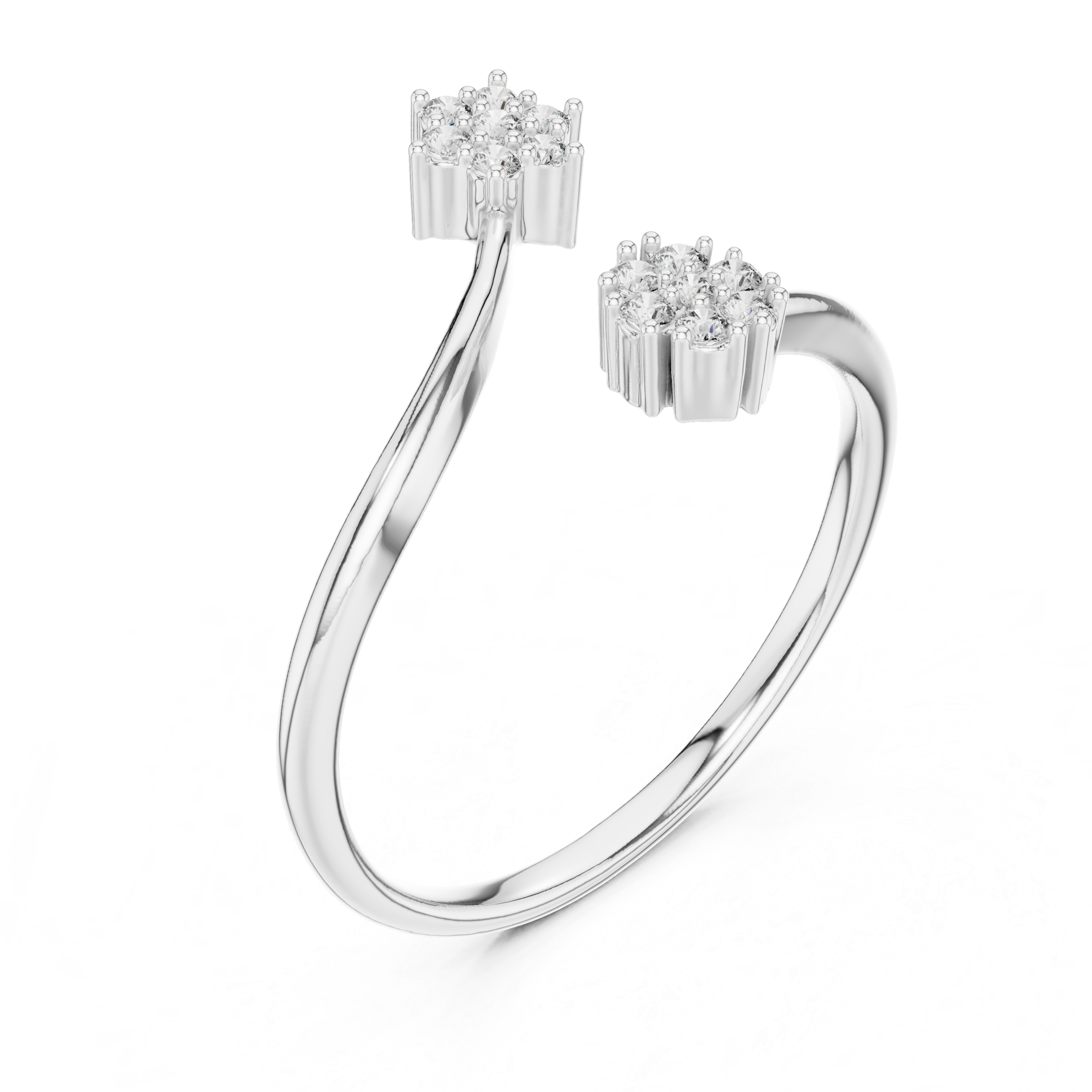 Incandescent Lab grown diamond Rings band