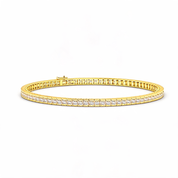 Channel-Set Lab Grown Diamond Tennis Bracelet