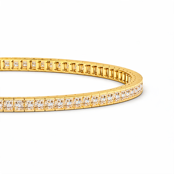 Channel-Set Lab Grown Diamond Tennis Bracelet