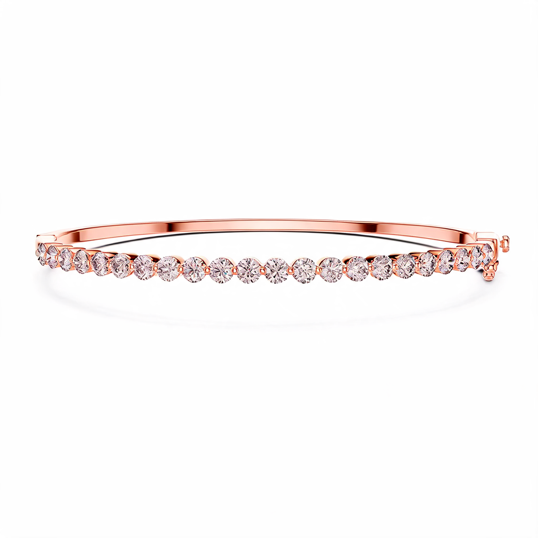 Elegant Floating Solitaire Lab grown diamond Bracelet
