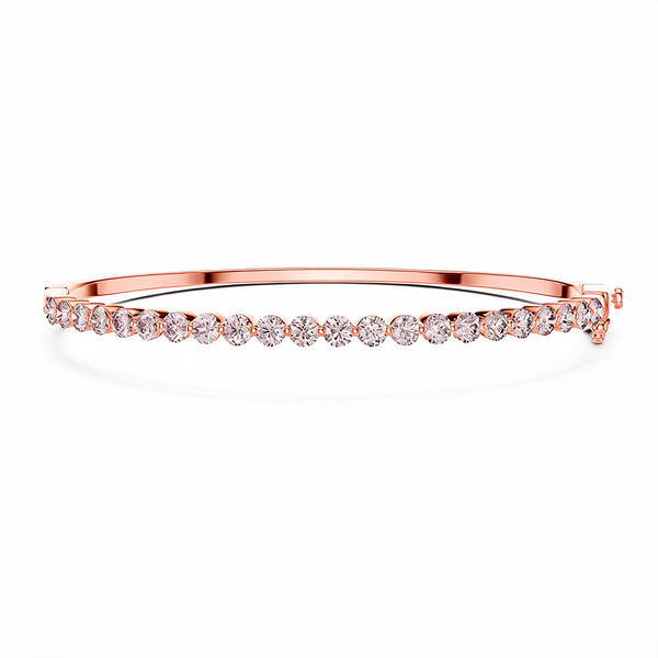 Elegant Floating Solitaire Lab grown diamond Bracelet