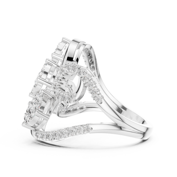 Silken lab grown diamond women's ring
