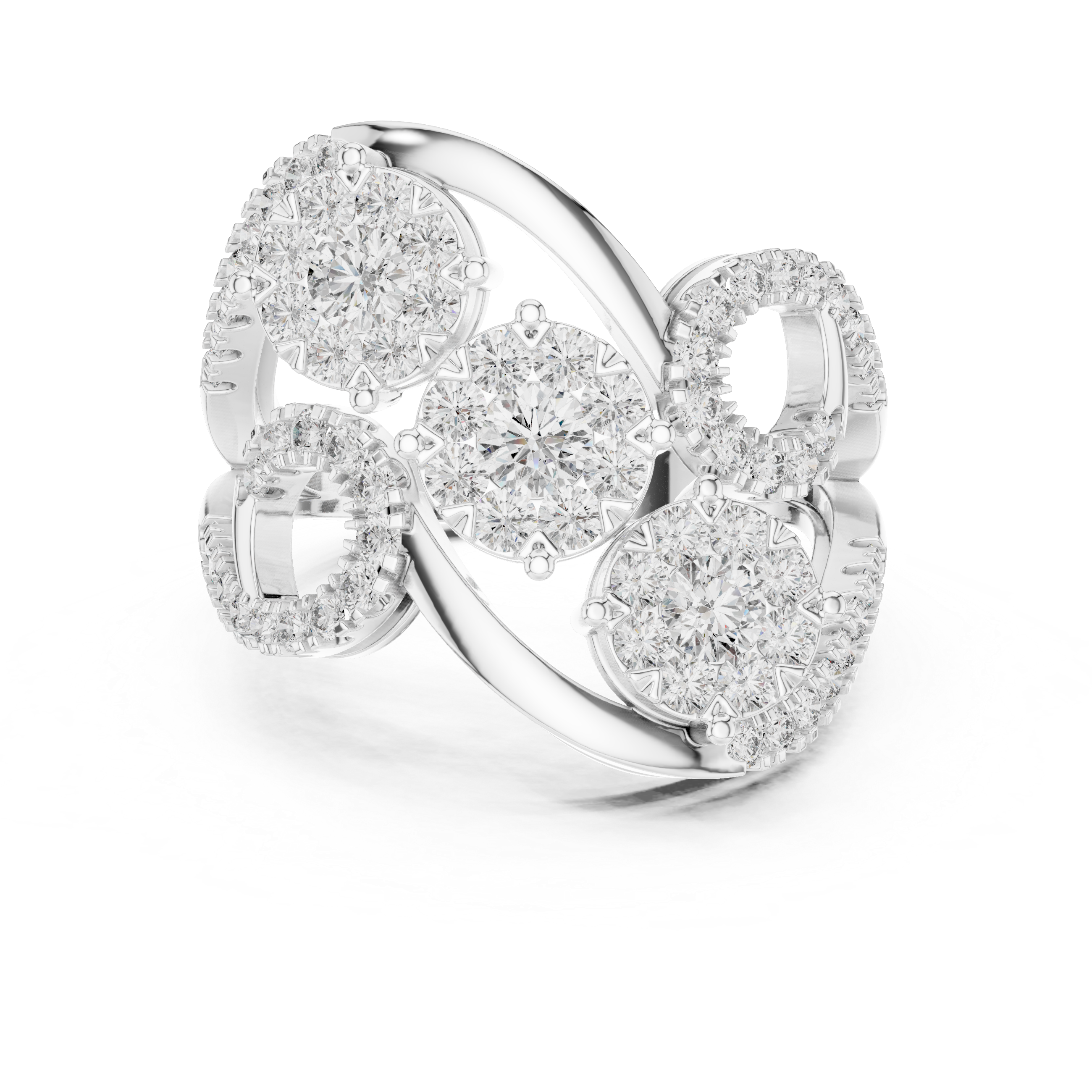Silken lab grown diamond women's ring