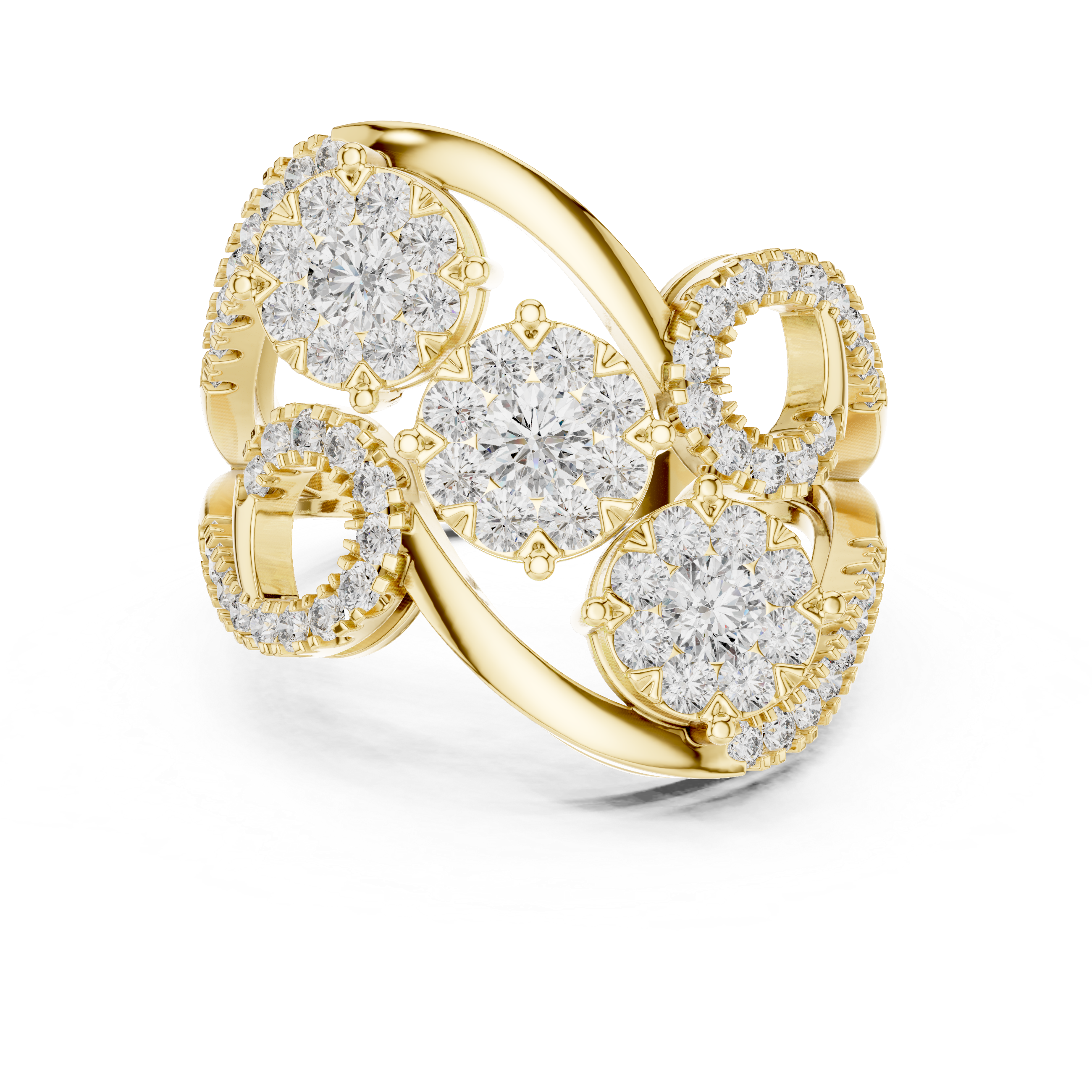 Silken lab grown diamond women's ring