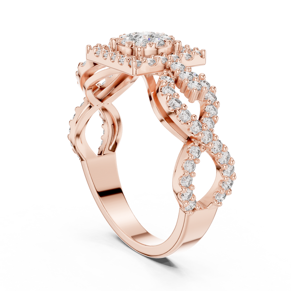 Tranquil lab grown diamond women's ring