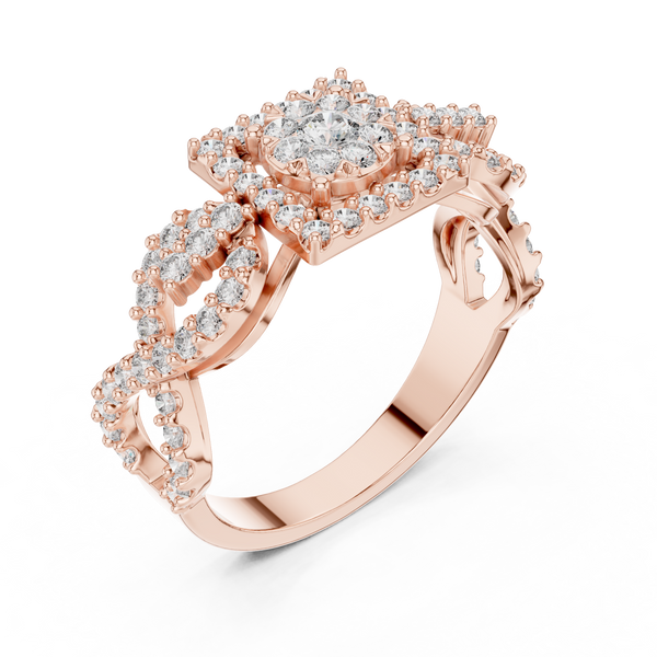 Tranquil lab grown diamond women's ring