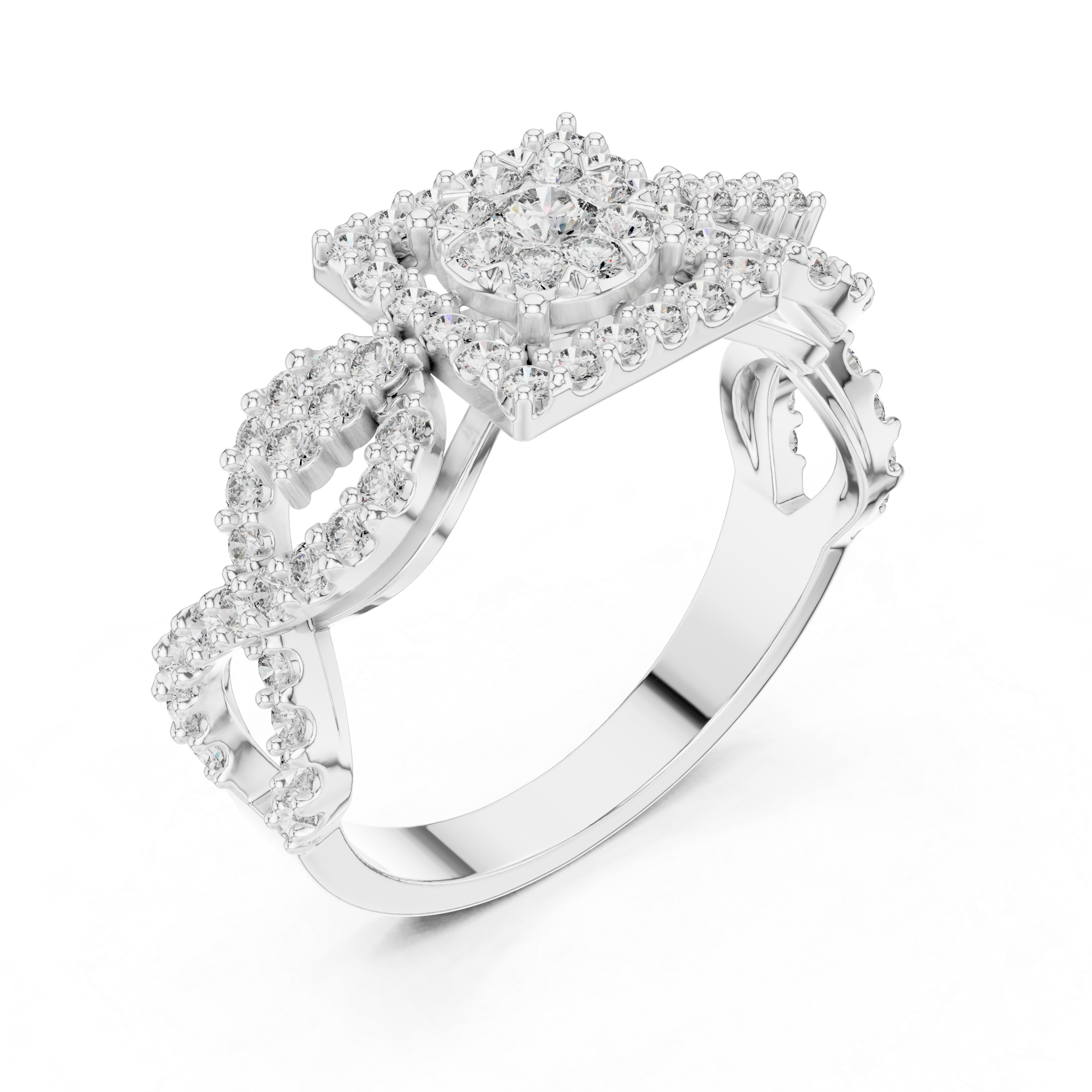 Tranquil lab grown diamond women's ring