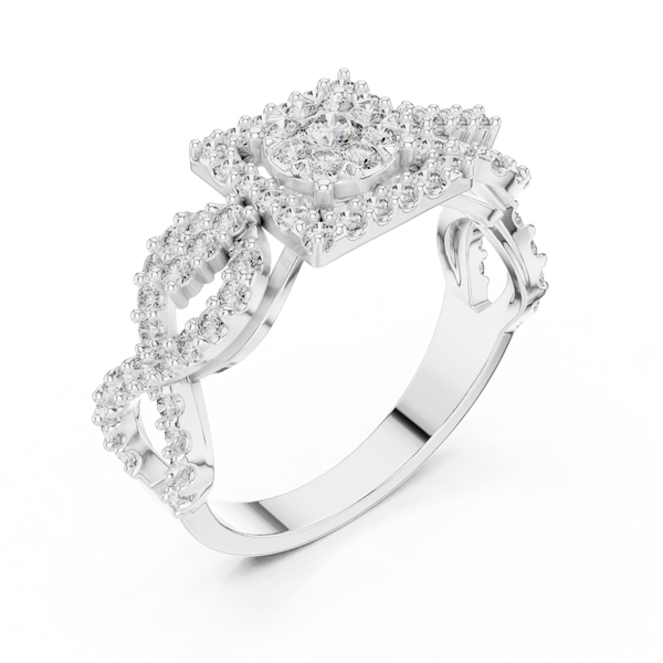 Tranquil lab grown diamond women's ring