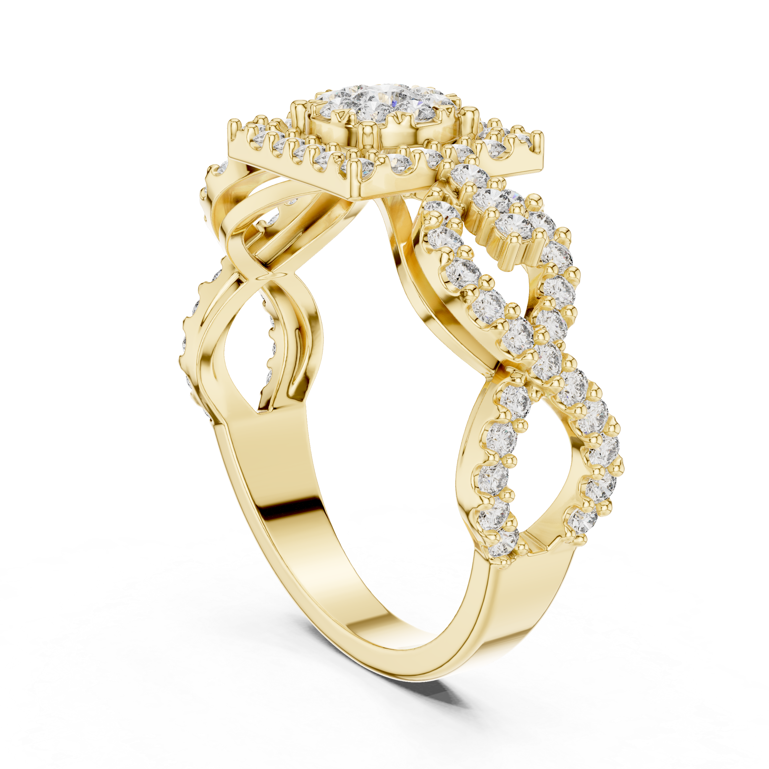 Tranquil lab grown diamond women's ring