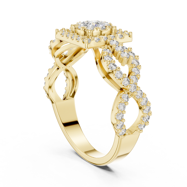 Tranquil lab grown diamond women's ring