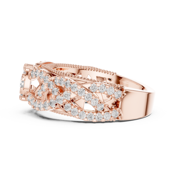 Unblemished lab grown diamond women's ring