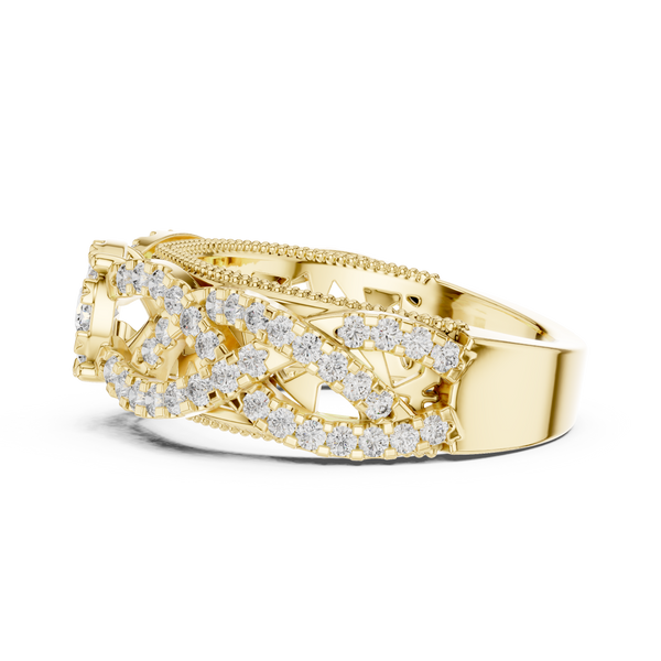 Unblemished lab grown diamond women's ring