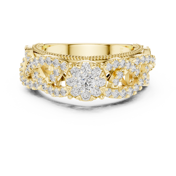 Unblemished lab grown diamond women's ring