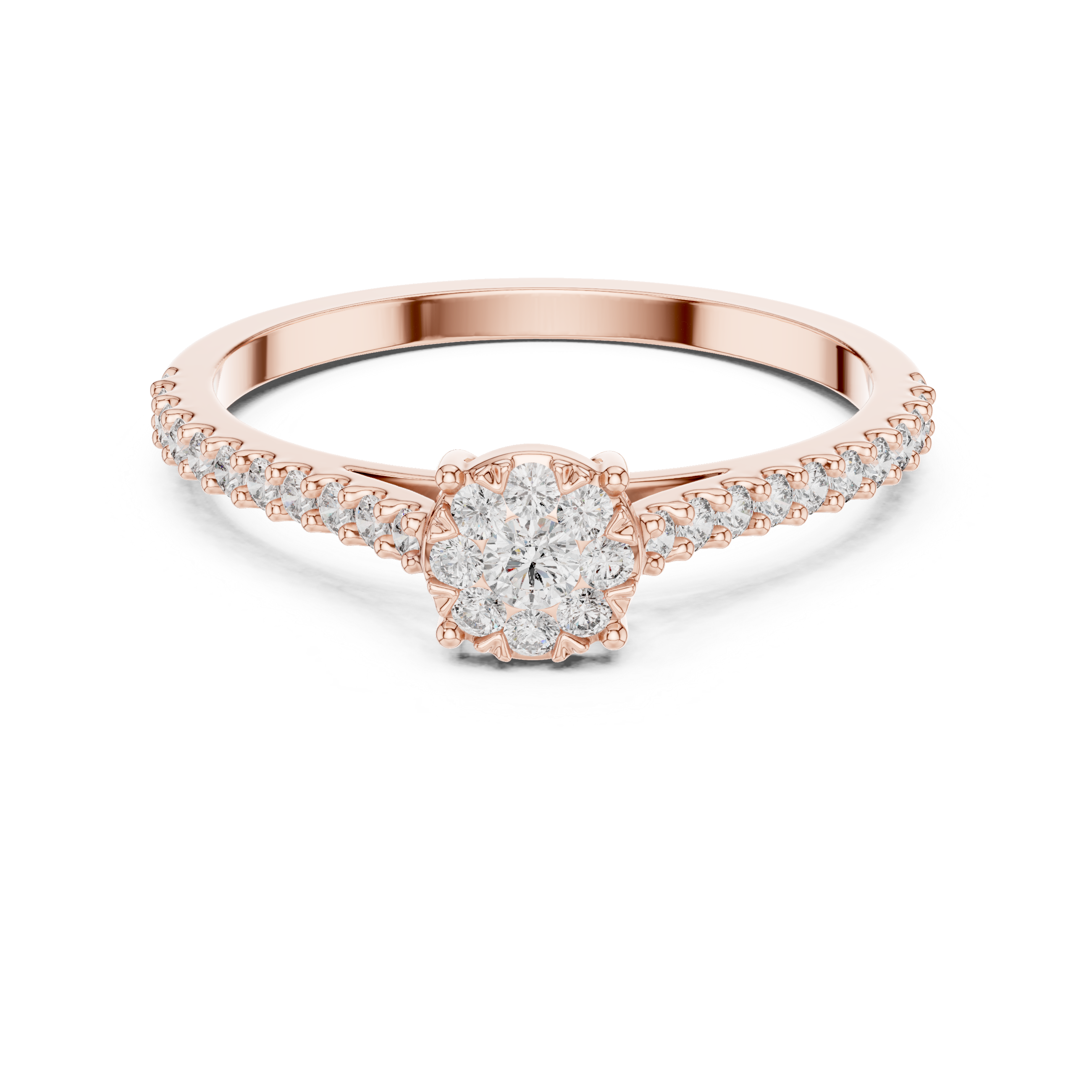 Heartfelt lab grown diamond women's ring