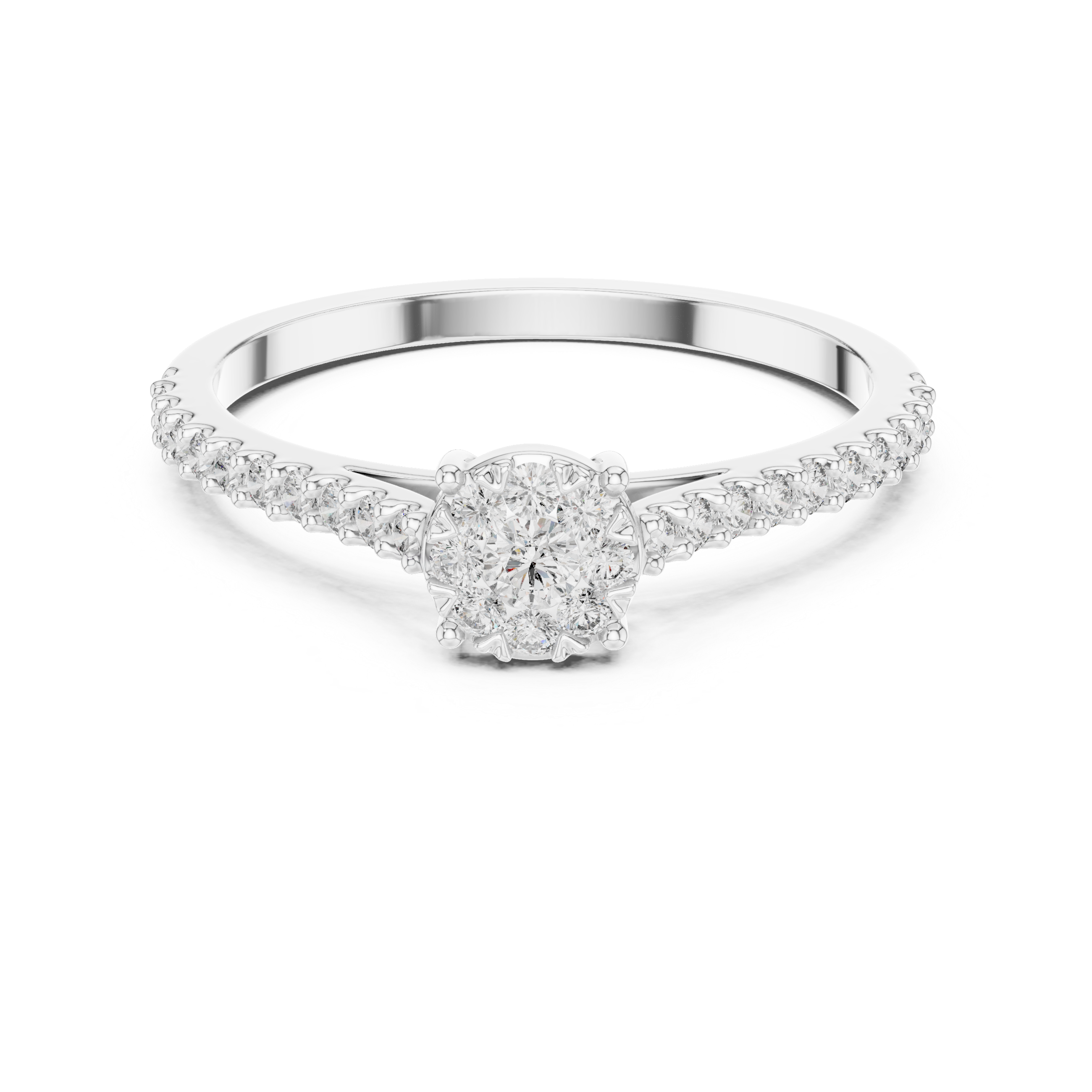 Heartfelt lab grown diamond women's ring