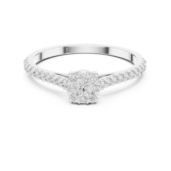 Heartfelt lab grown diamond women's ring
