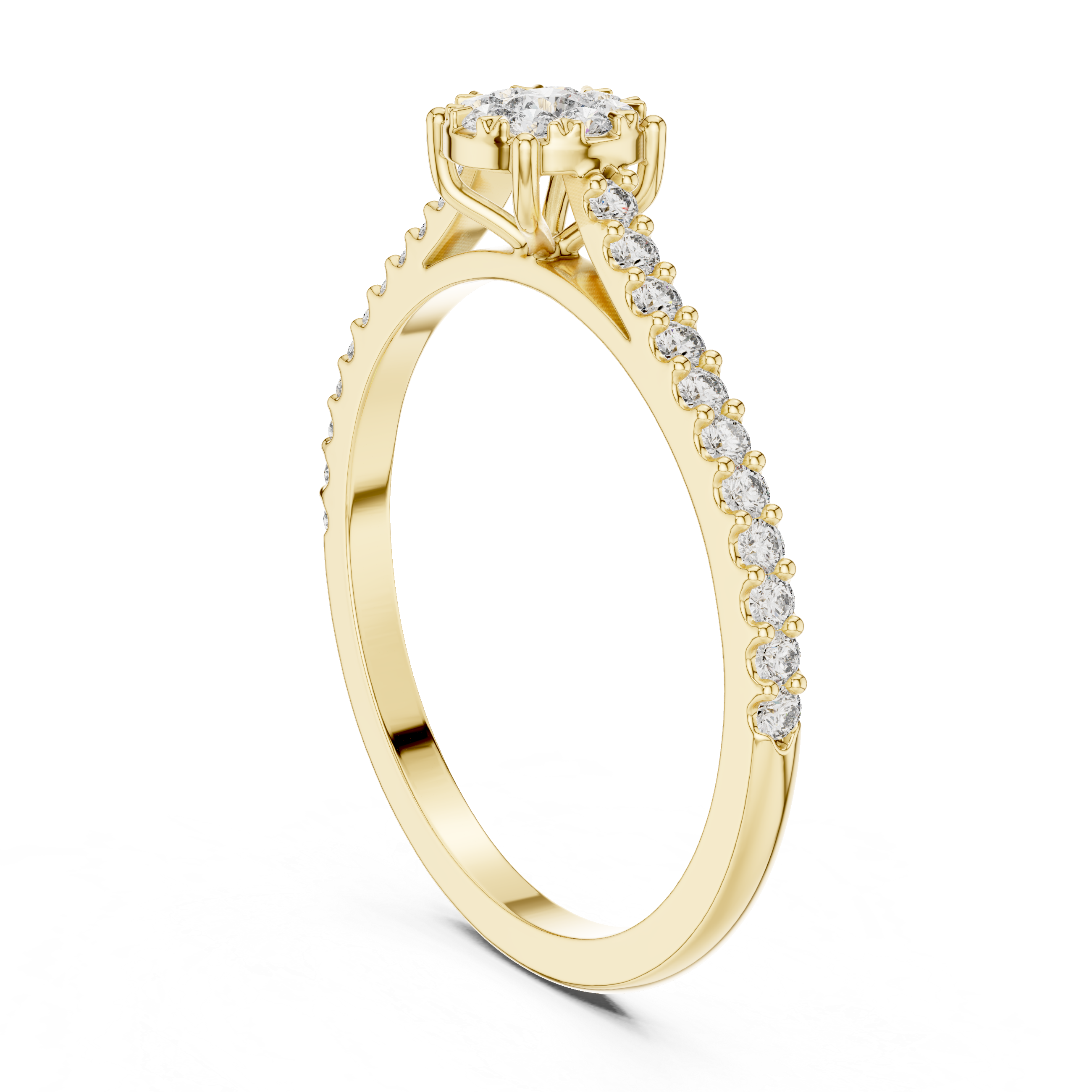 Heartfelt lab grown diamond women's ring