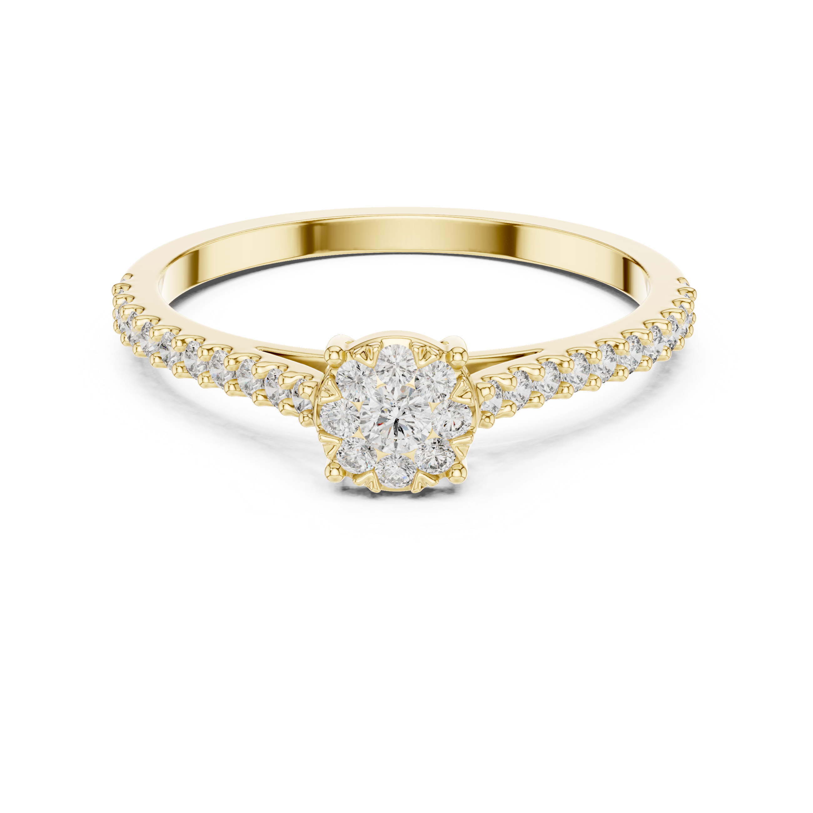 Heartfelt lab grown diamond women's ring