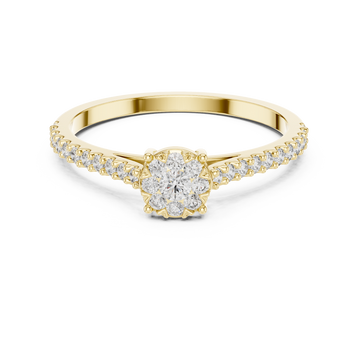 Heartfelt lab grown diamond women's ring