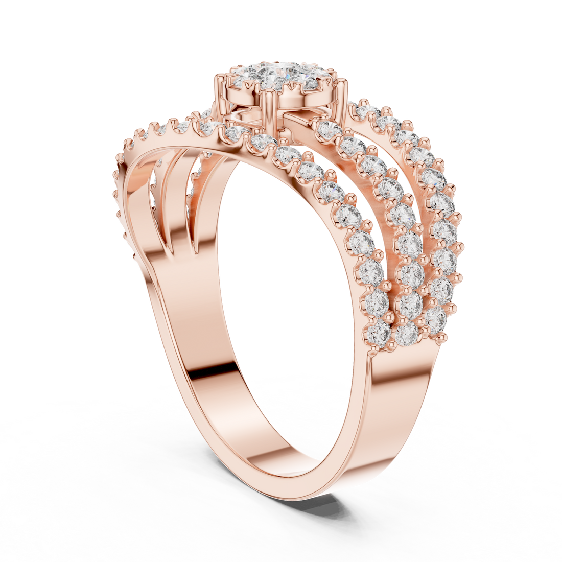 Poetic lab grown diamond women's ring