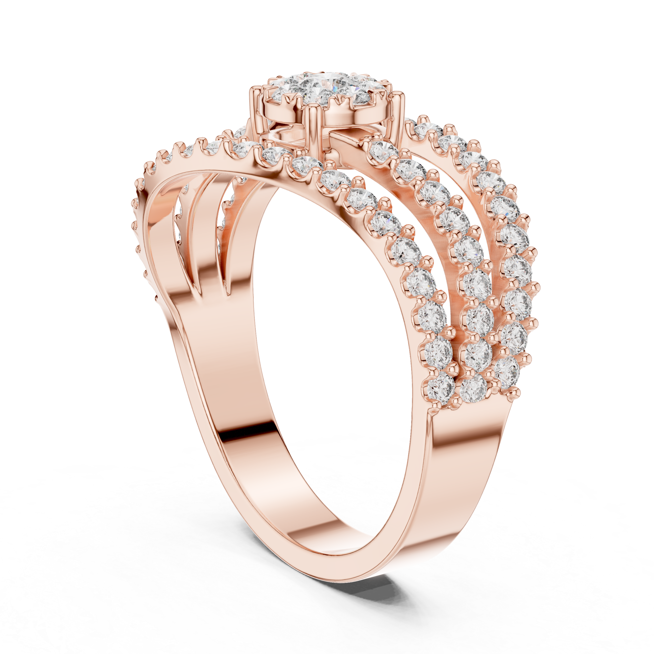 Poetic lab grown diamond women's ring