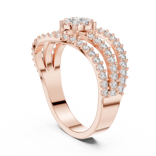 Poetic lab grown diamond women's ring