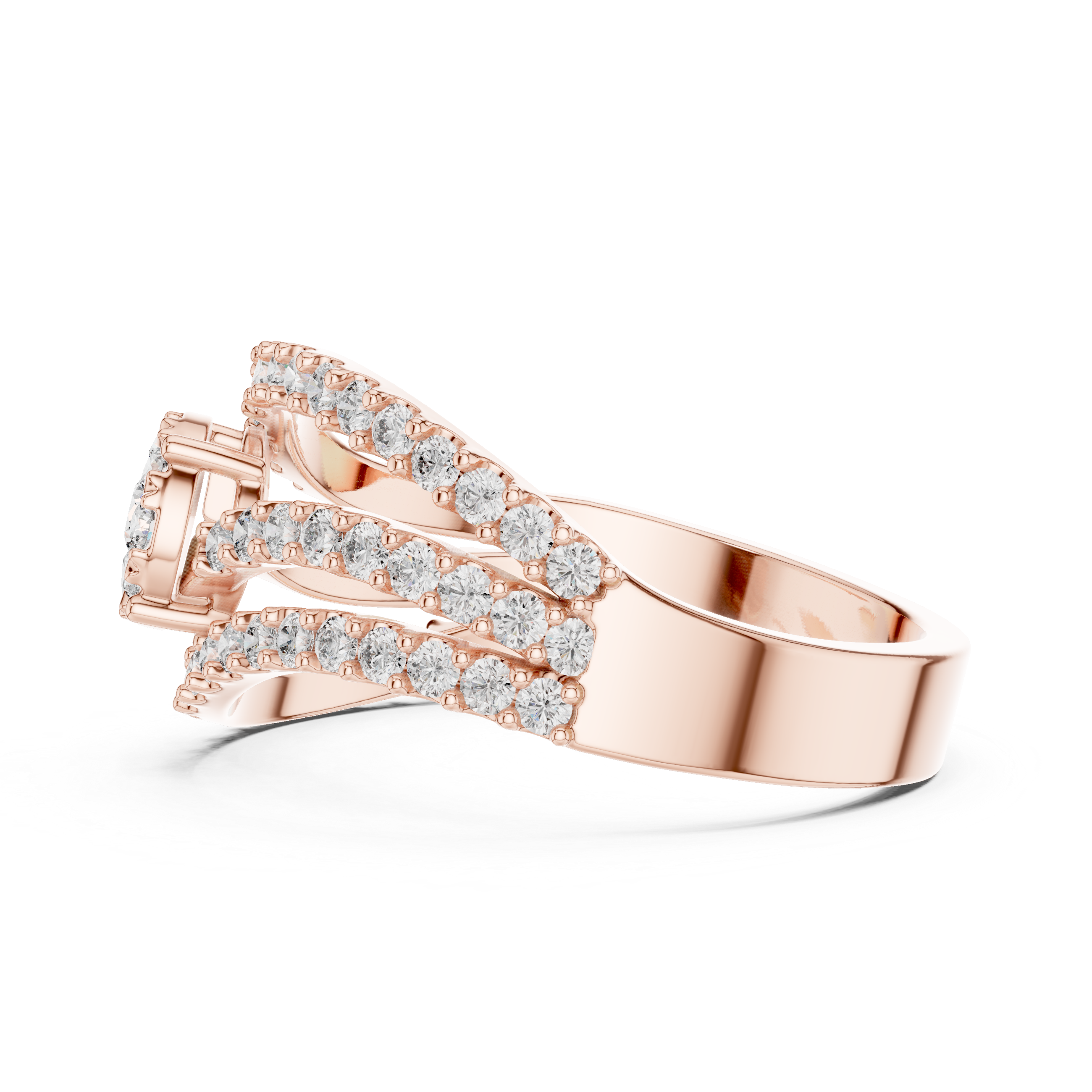 Poetic lab grown diamond women's ring