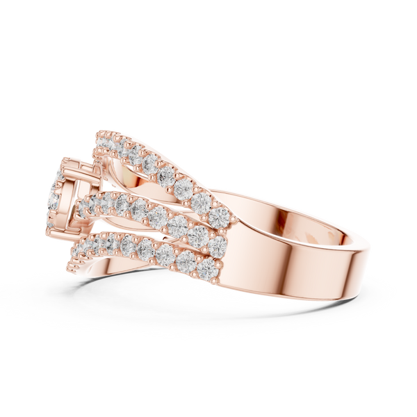 Poetic lab grown diamond women's ring