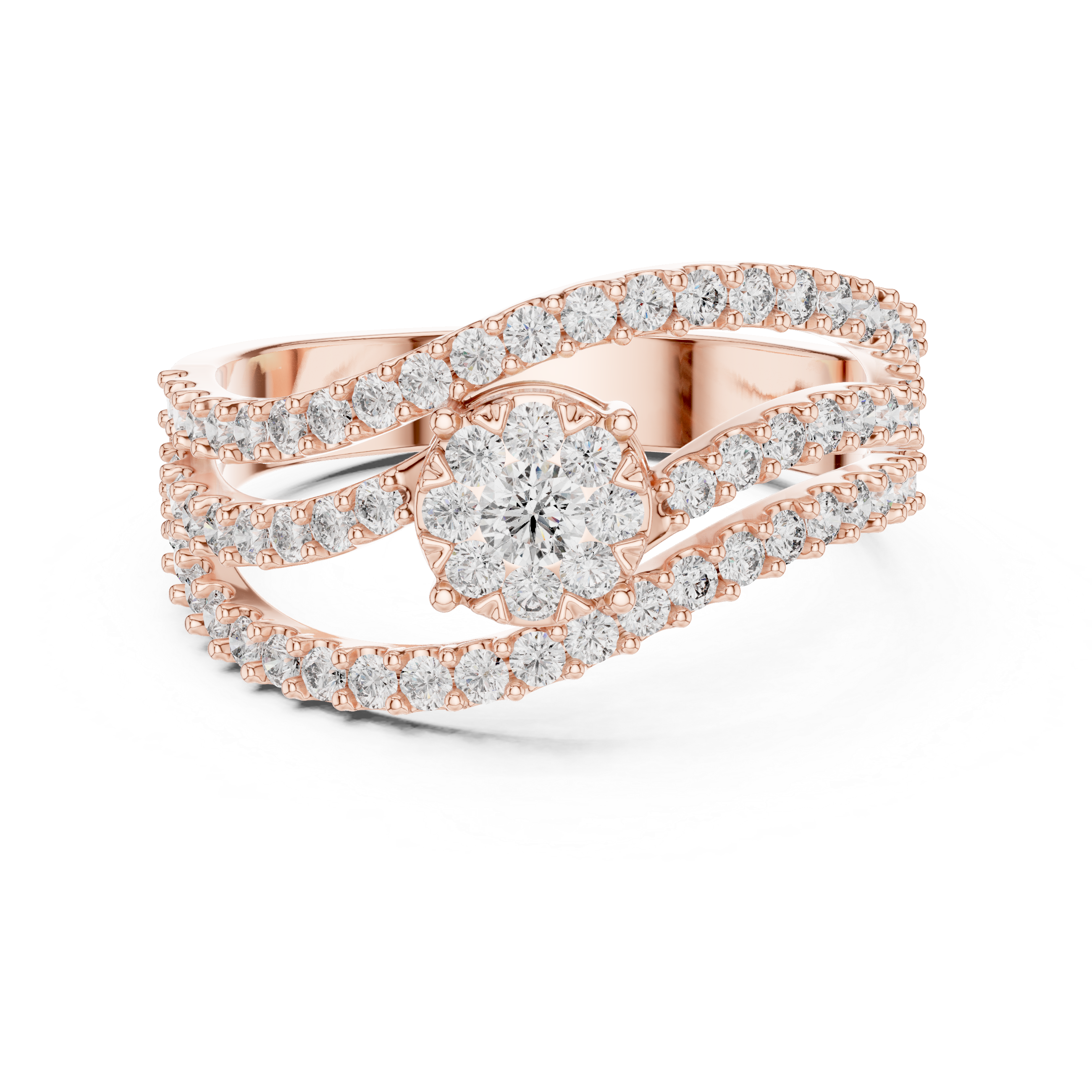 Poetic lab grown diamond women's ring