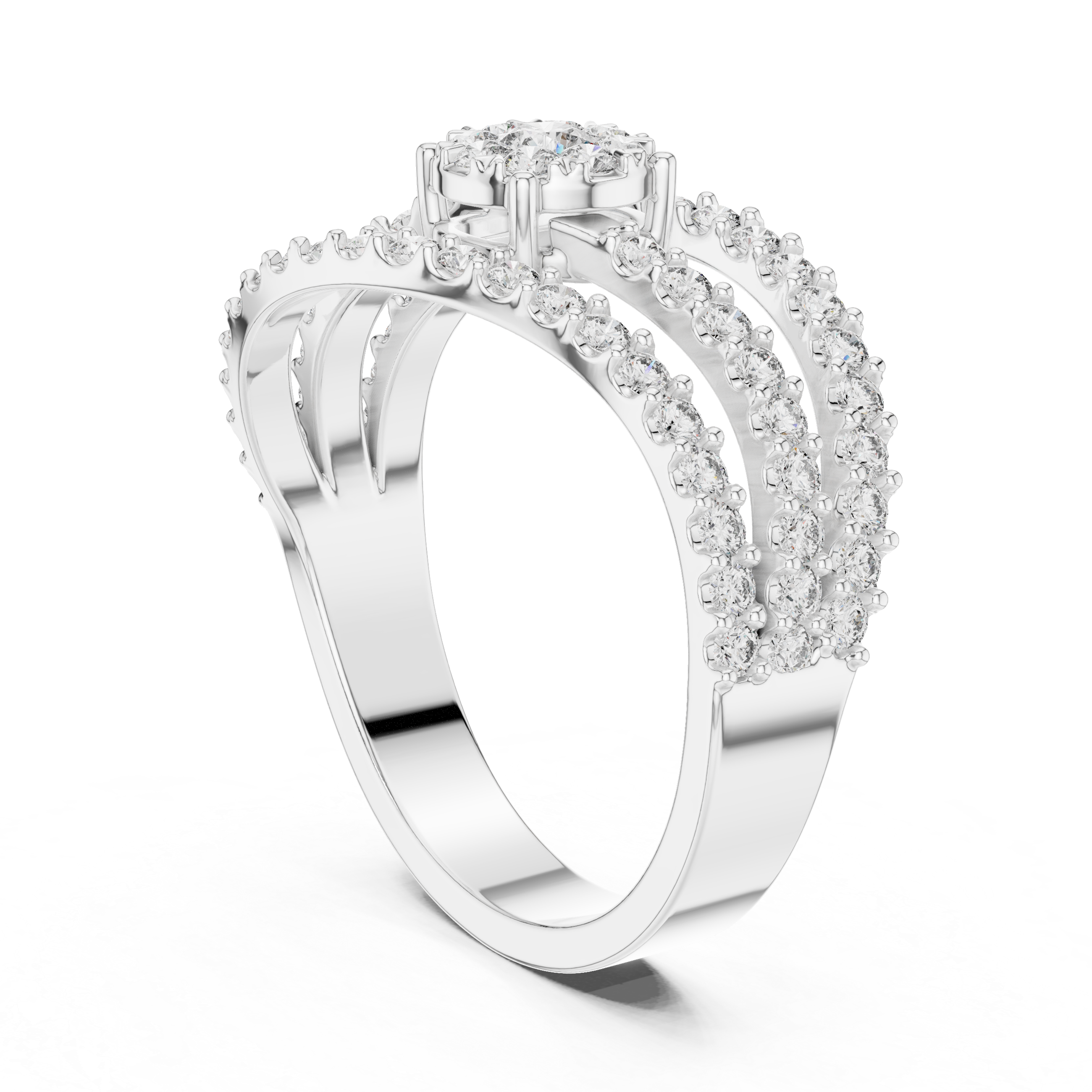 Poetic lab grown diamond women's ring