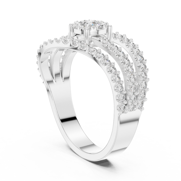 Poetic lab grown diamond women's ring