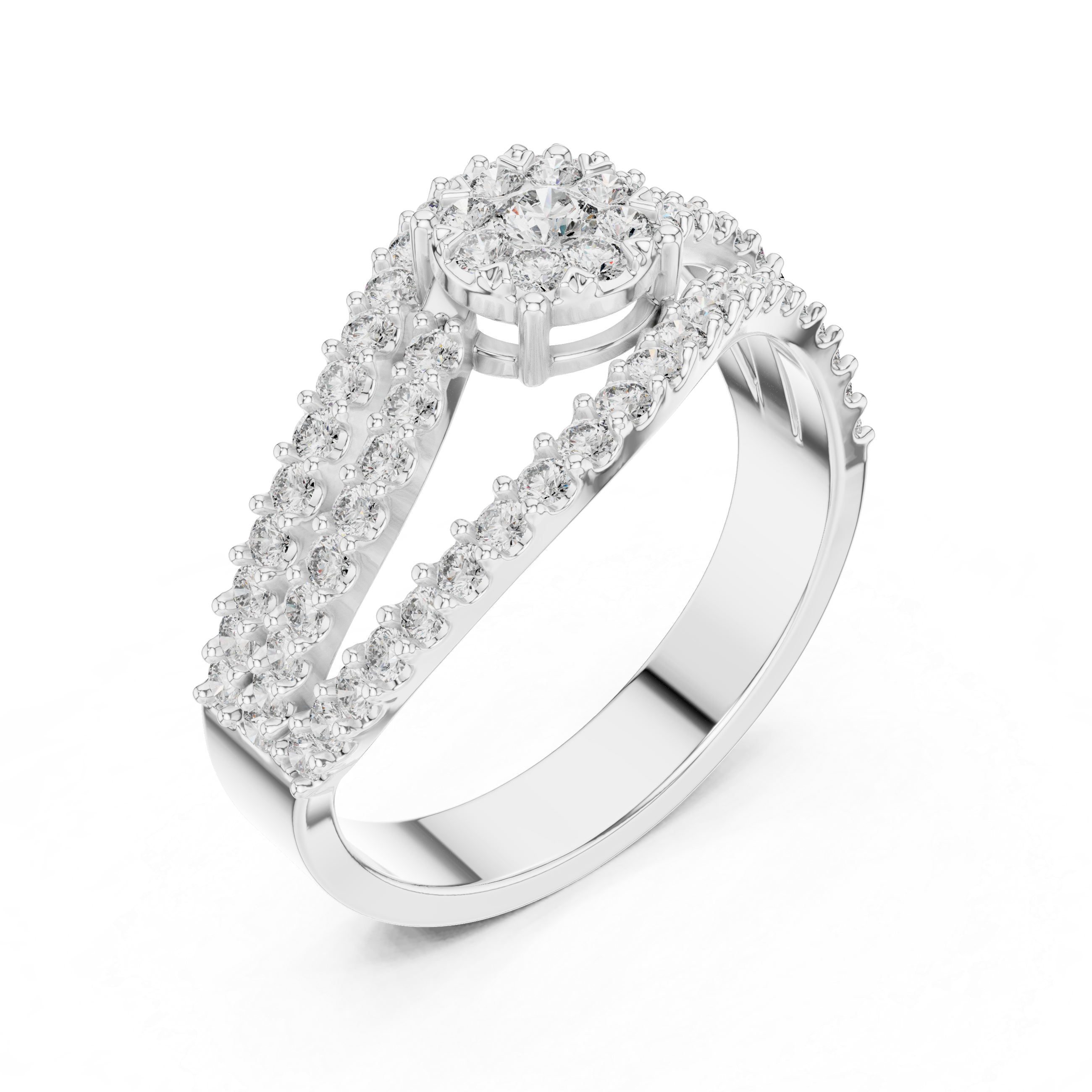 Poetic lab grown diamond women's ring