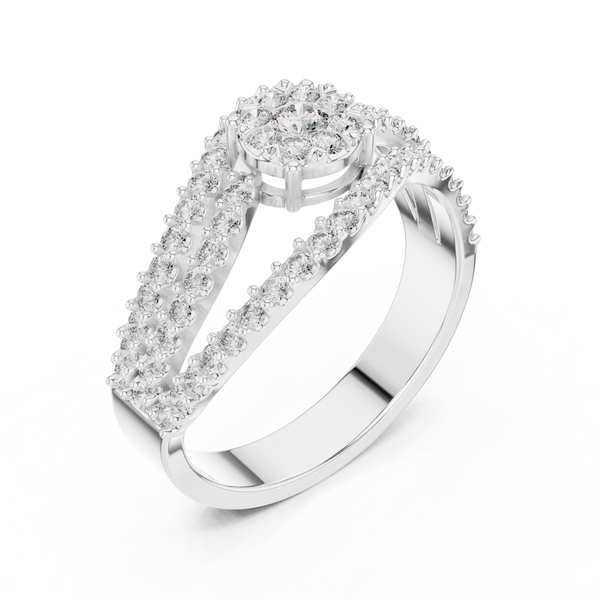 Poetic lab grown diamond women's ring