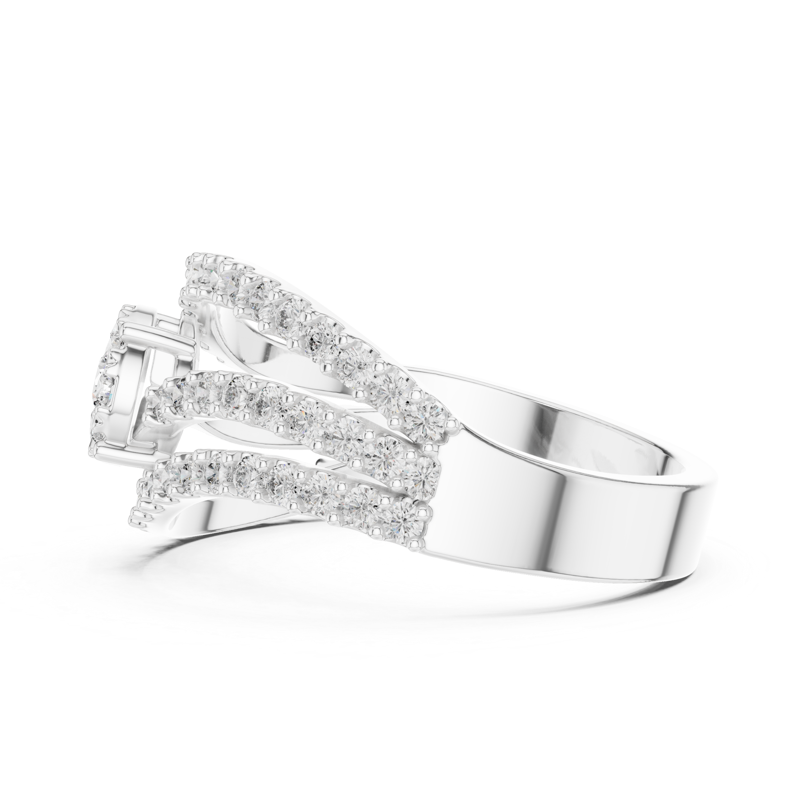 Poetic lab grown diamond women's ring