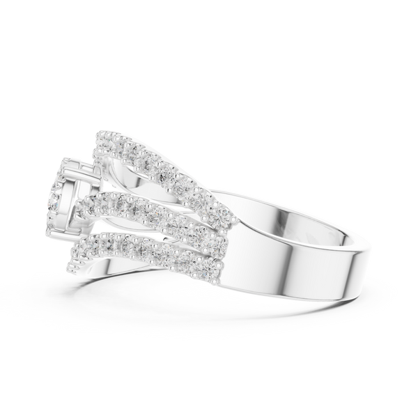 Poetic lab grown diamond women's ring