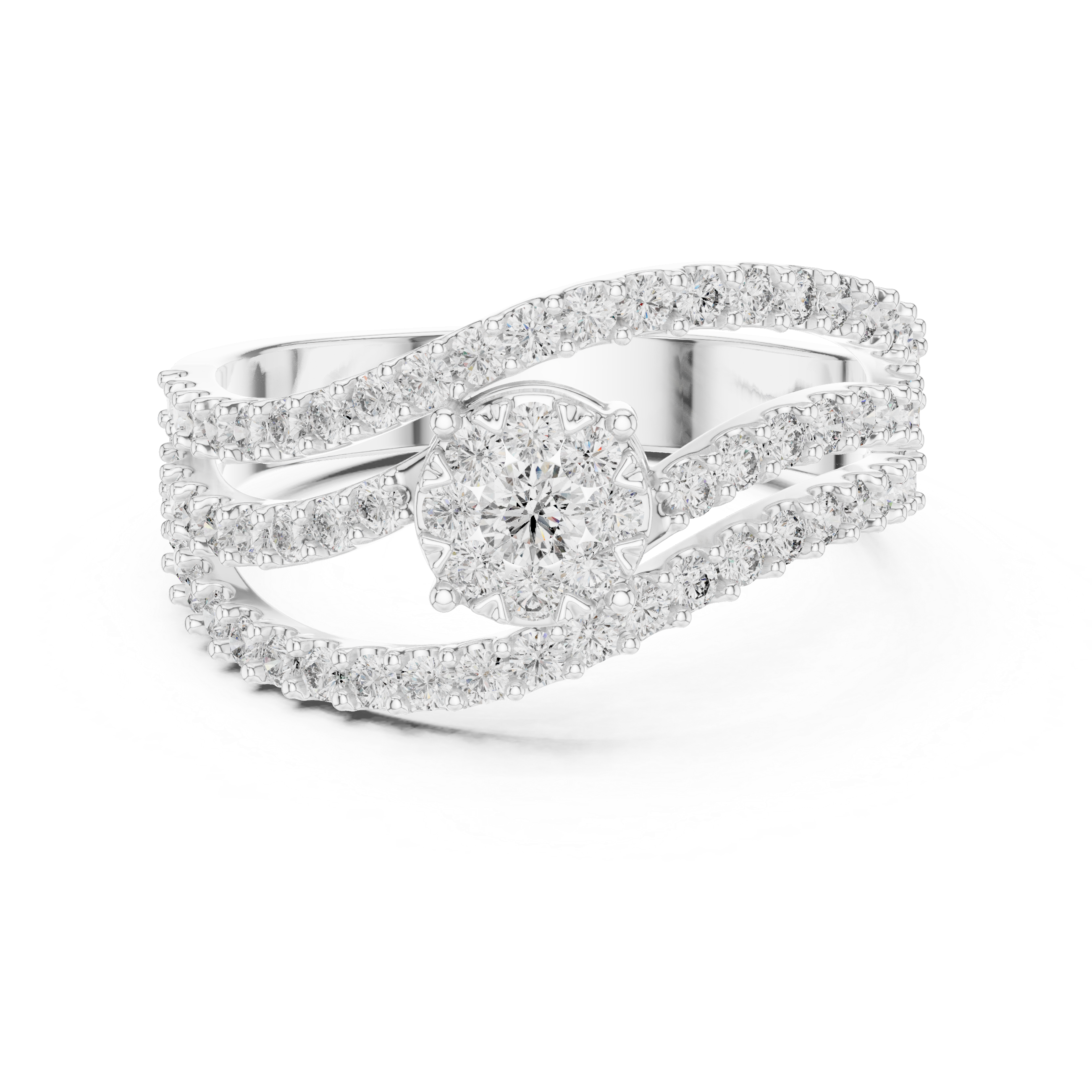 Poetic lab grown diamond women's ring
