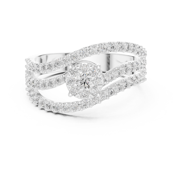 Poetic lab grown diamond women's ring