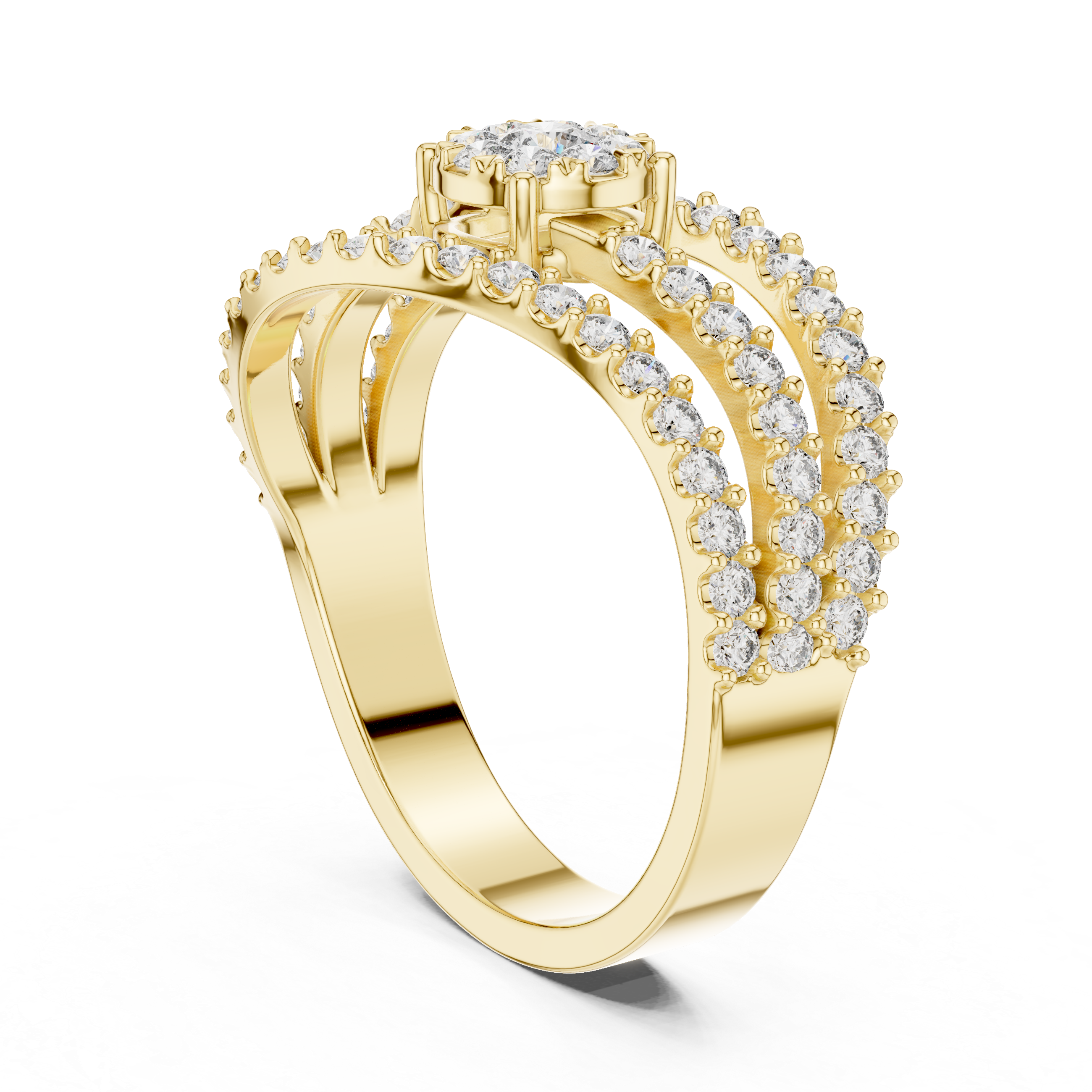 Poetic lab grown diamond women's ring