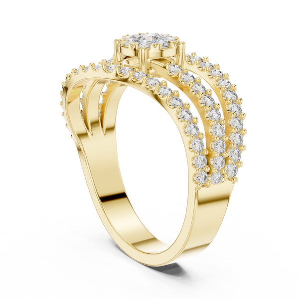 Poetic lab grown diamond women's ring