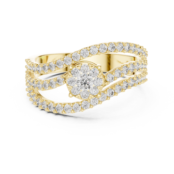 Poetic lab grown diamond women's ring