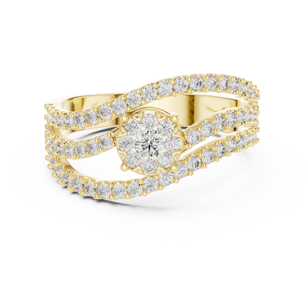 Poetic lab grown diamond women's ring