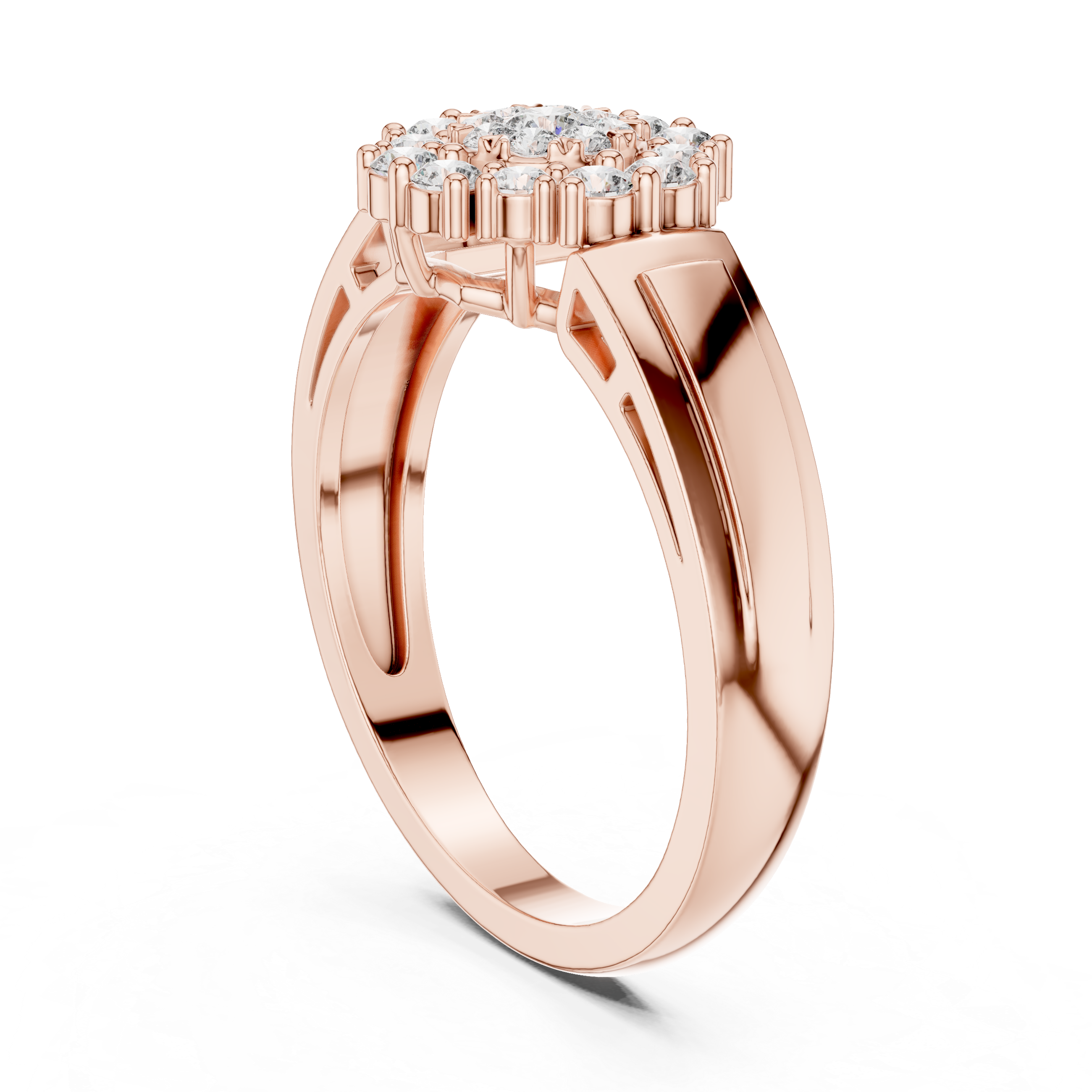 Nouveau lab grown diamond women's ring