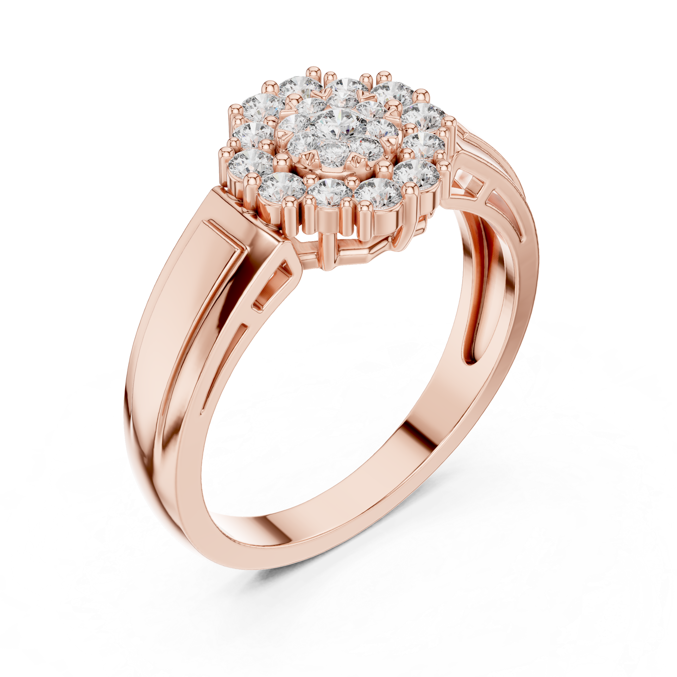 Nouveau lab grown diamond women's ring