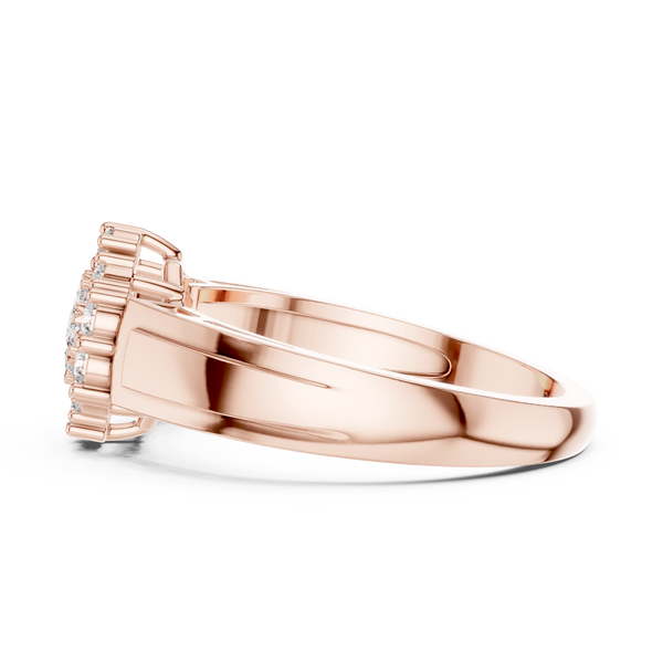 Nouveau lab grown diamond women's ring
