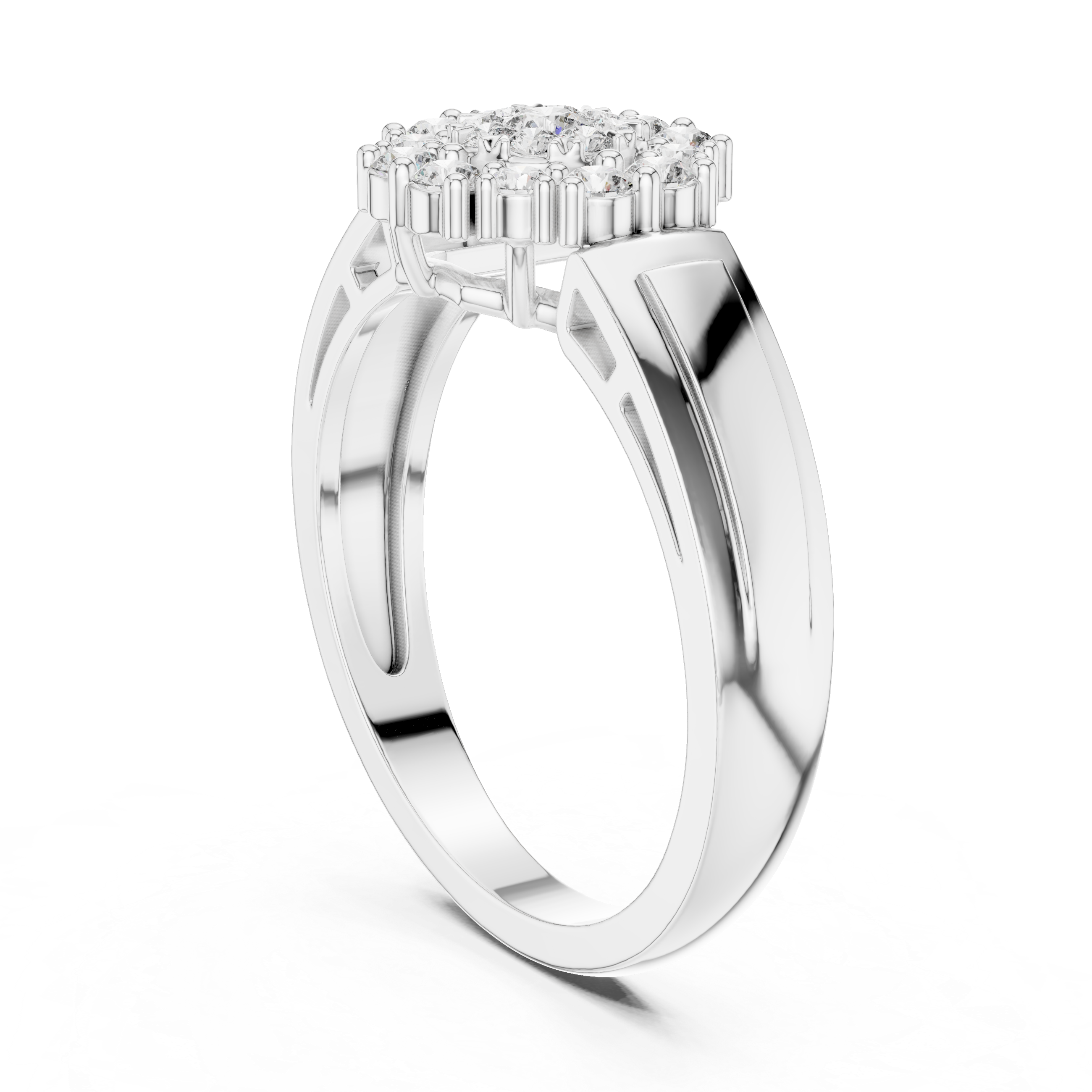 Nouveau lab grown diamond women's ring