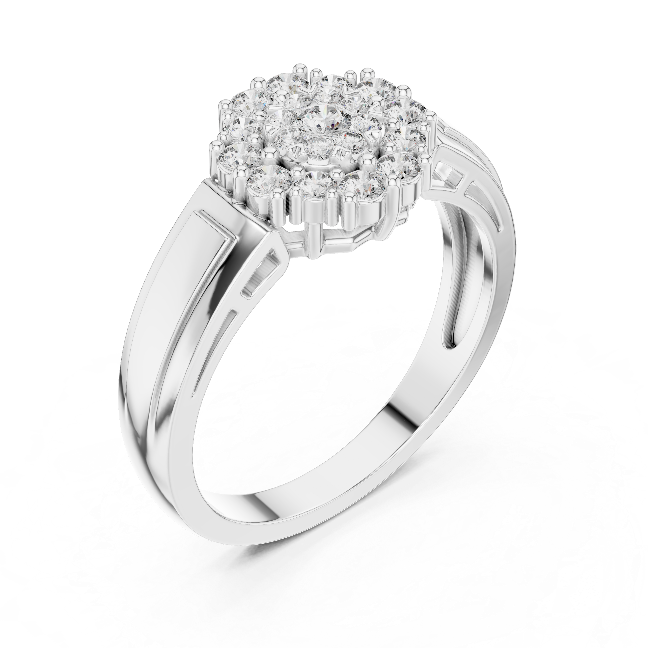 Nouveau lab grown diamond women's ring