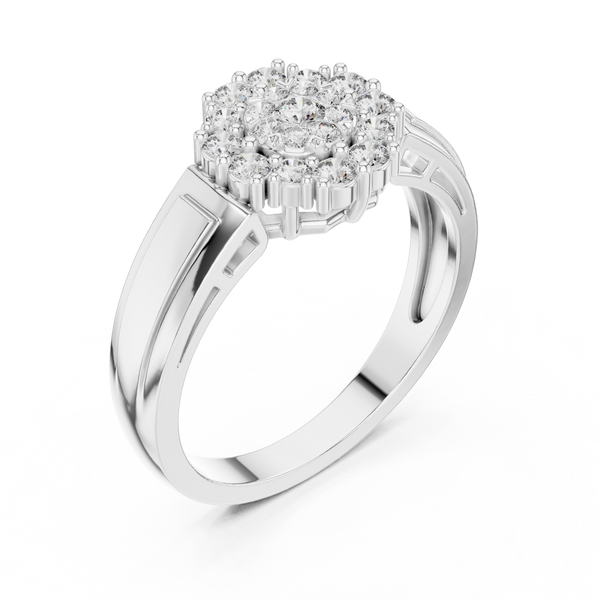 Nouveau lab grown diamond women's ring