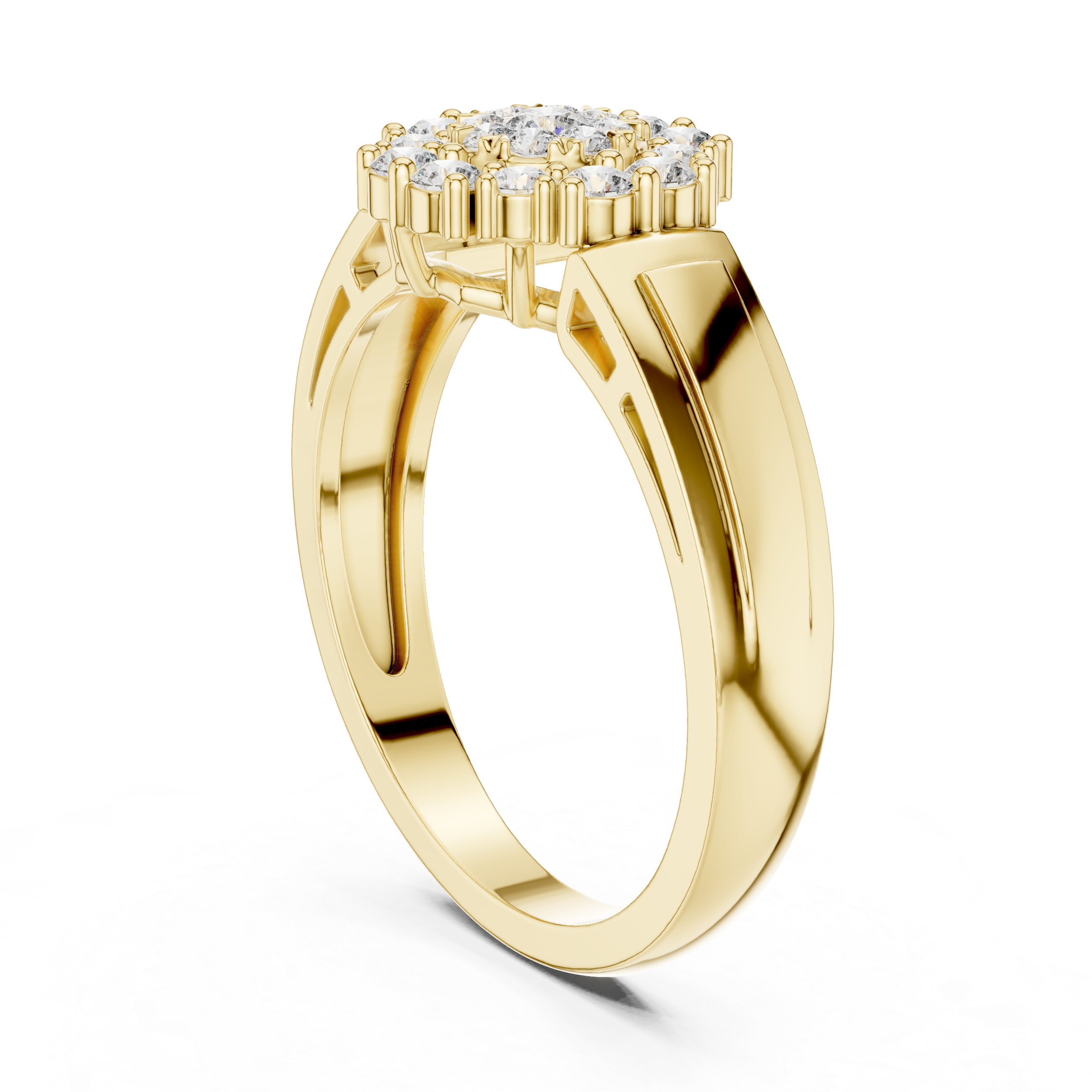 Nouveau lab grown diamond women's ring